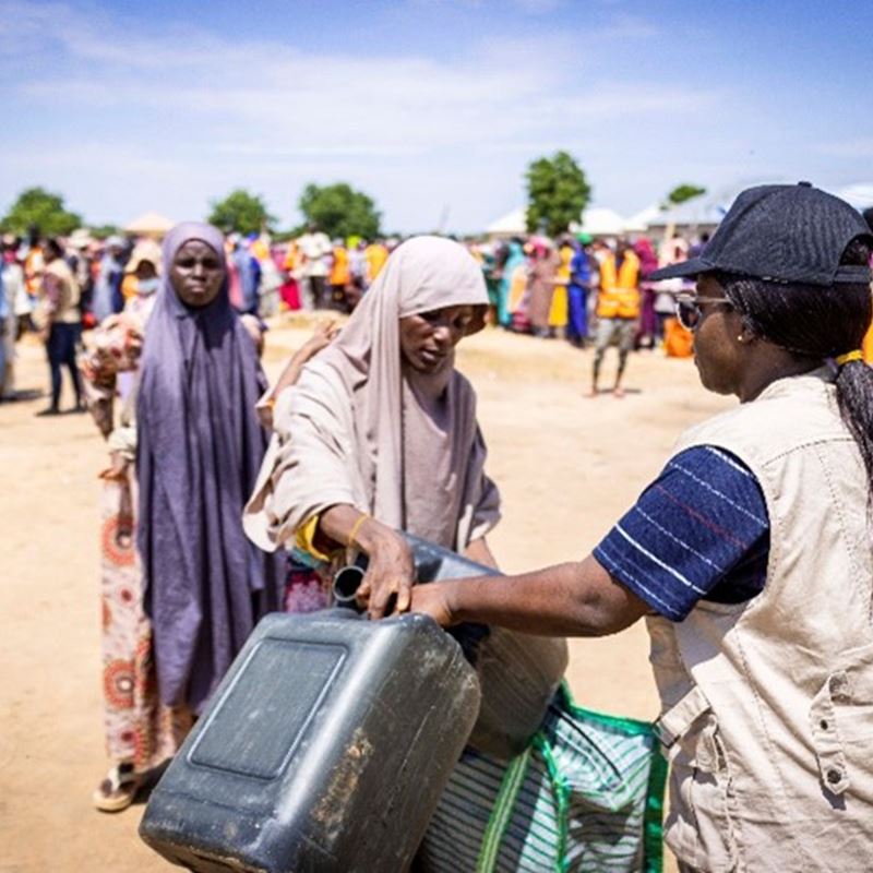 DRC's Hygiene kits distribution at Gubio Camp, Maiduguri, September 18, 2024Photo by DRC, Nigeria