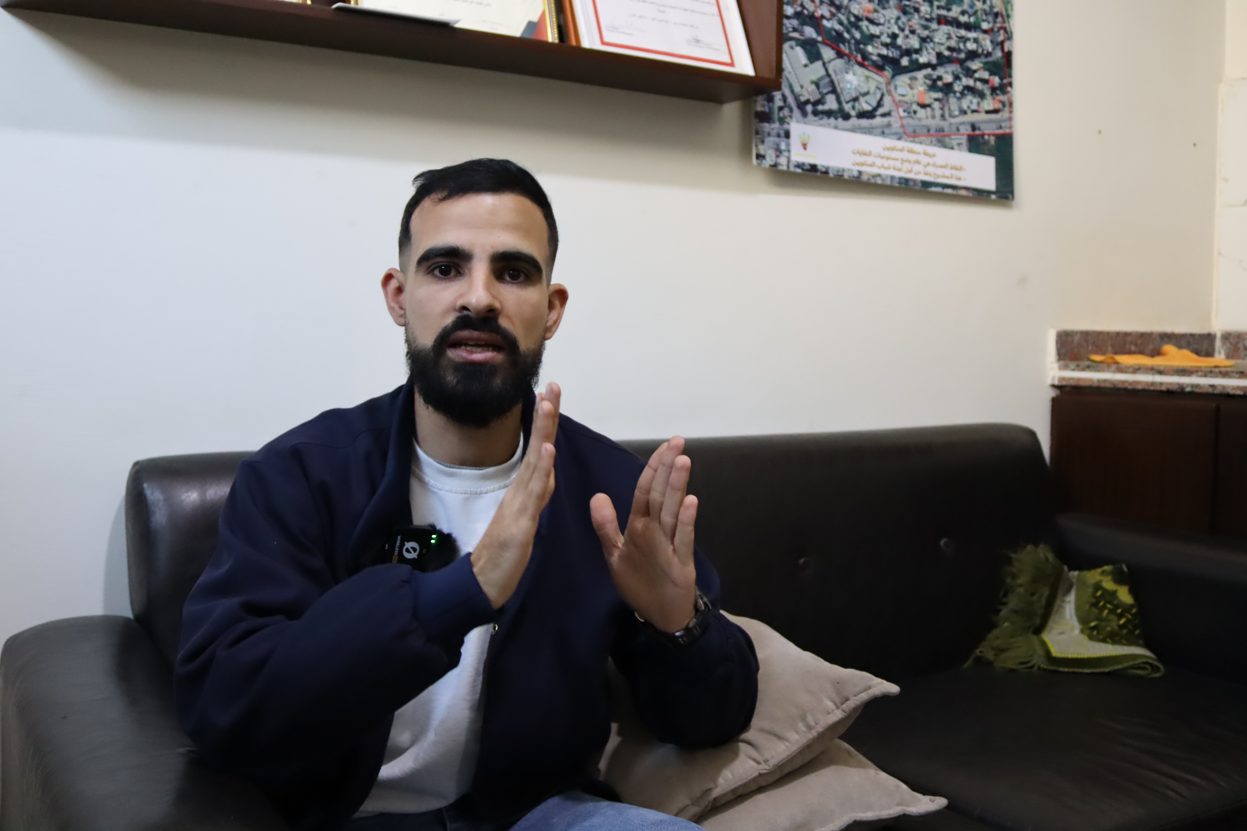 Ihab Seif, a member of the municipality council in the area highlighted the importance of EORE sessions, and the need to increase them to protect more people.  ©DRCLebanon/2025/Miriam Azar 