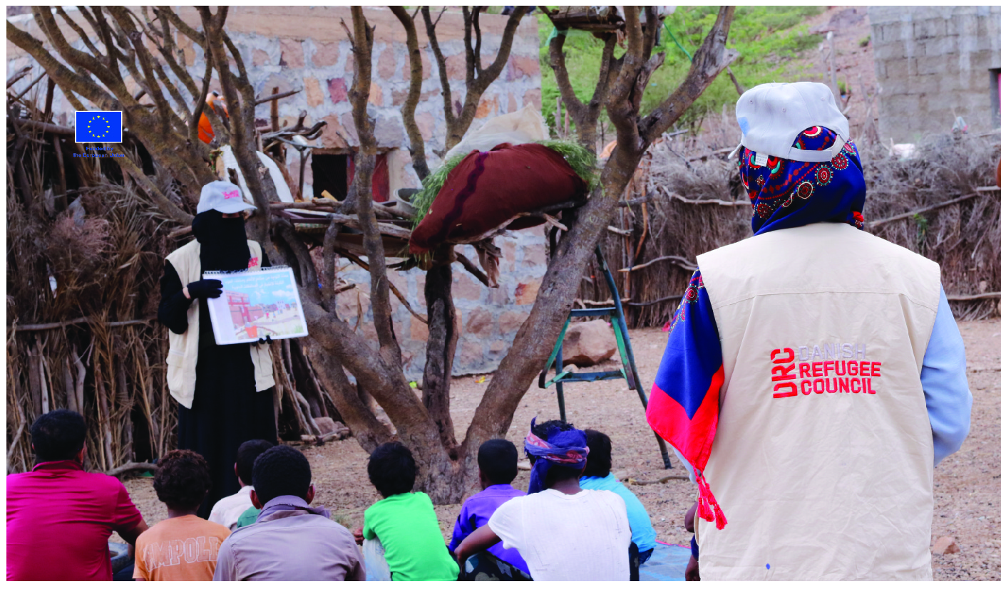 Farida raises awareness in the Al Mutaradif village about the deadly threat of landmines, especially among children. To deliver her message, Farida uses a powerful teaching tool: a comic strip that tells the story of a young boy who lost his leg after encountering EO. Through this relatable and visual method, she helps the community understand the devastating consequences of tampering with EO, turning education into a life-saving intervention. Helmi Marei, 2024