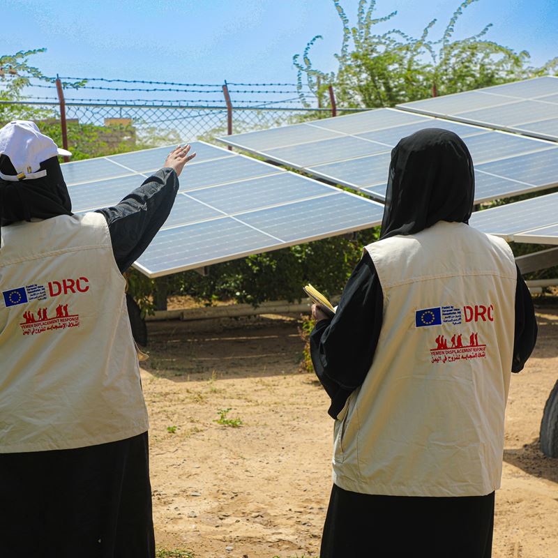 A vital water project in Bayt Maghari, Hodeidah governorate, funded by the European Union, is providing a sustainable solution to water scarcity in the region. The project serves 639 households from both internally displaced persons (IDPs) and host communities. As part of ongoing efforts to ensure its continued success, Zainab and Amal visited the site to assess its current condition and identify any maintenance needs.Mohammed Ahmed