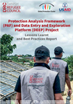 DRC Protection Analysis Framework (PAF) and Data Entry and Exploration Platform (DEEP) Lessons Learnt and Best Practices Report