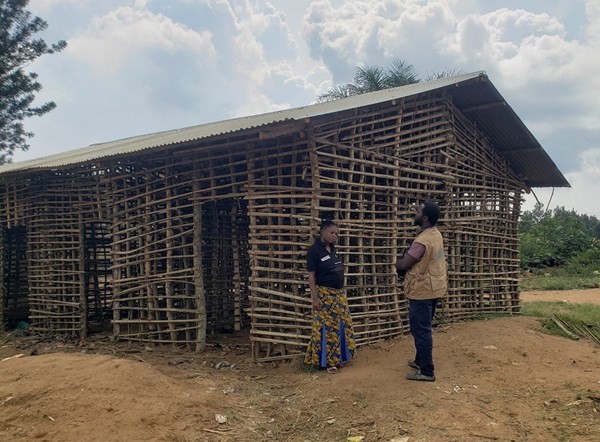 Darleine's home is being built.