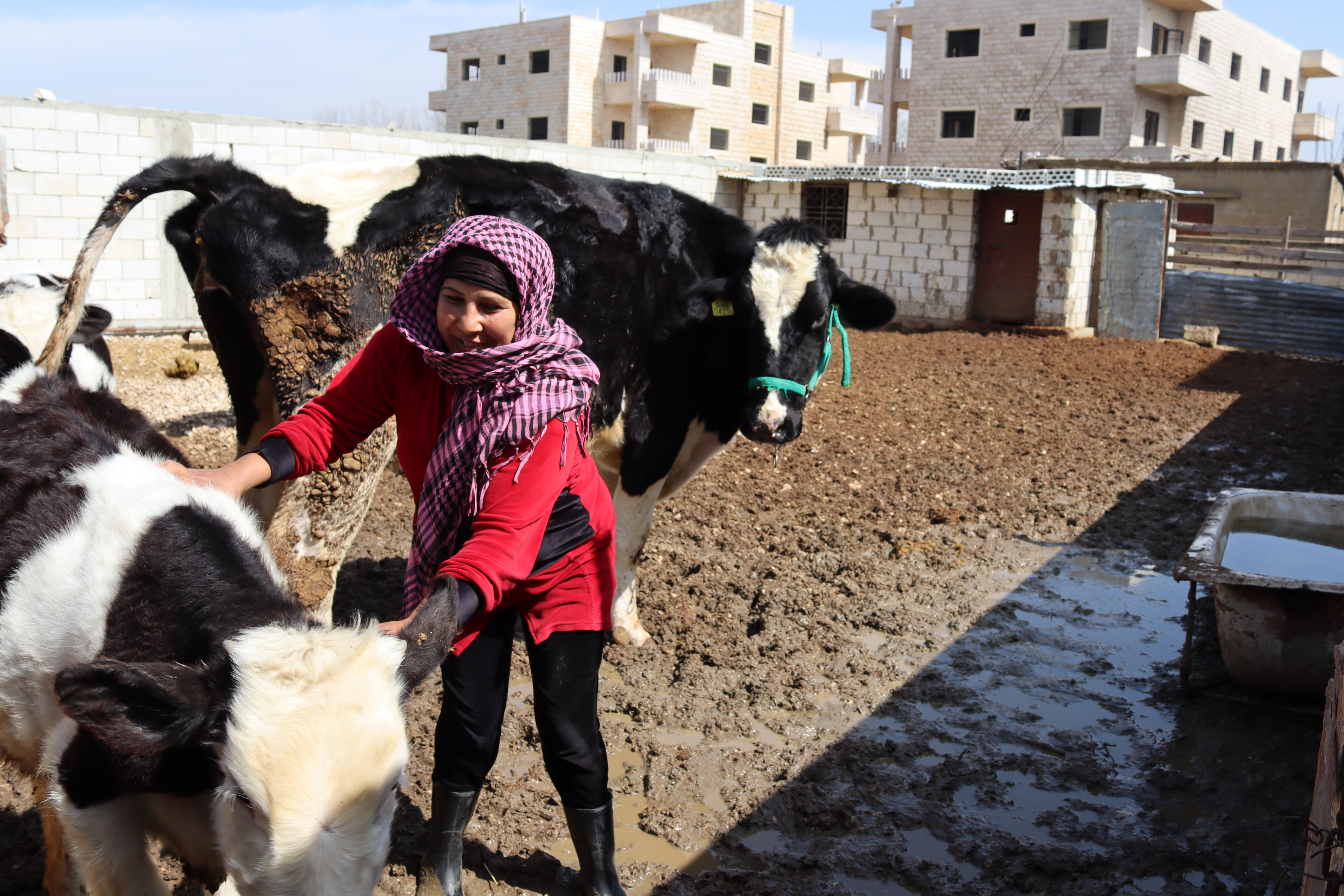 Sharing the dream with her children
